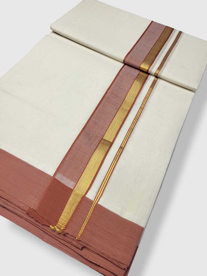 Kerala Premium Balaramapuram Handloom Dhoti/Mundu for Men