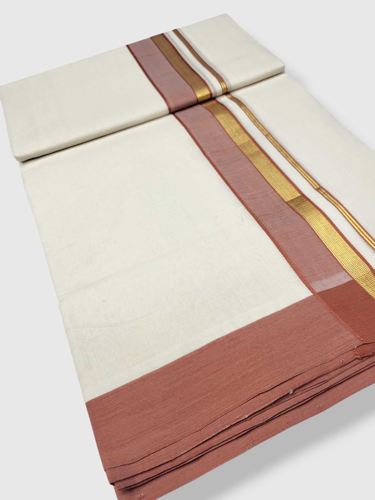 Kerala Premium Balaramapuram Handloom Dhoti/Mundu for Men