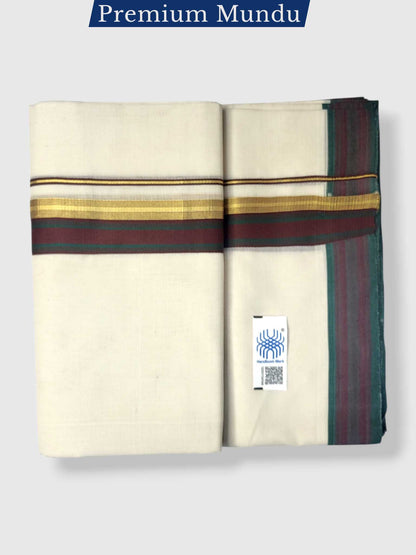 Kerala Premium Balaramapuram Handloom Dhoti/Mundu for Men