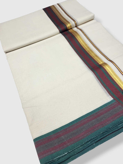 Kerala Premium Balaramapuram Handloom Dhoti/Mundu for Men
