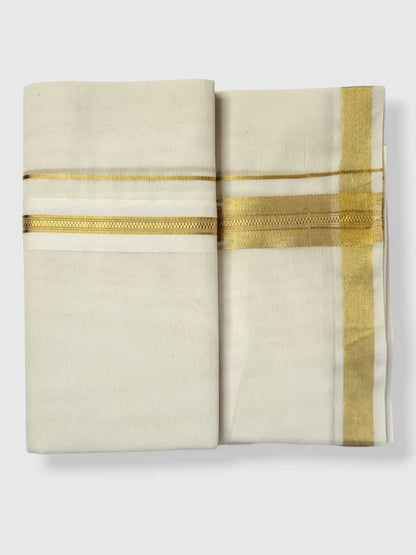 Kerala Kasavu Mundu for Men