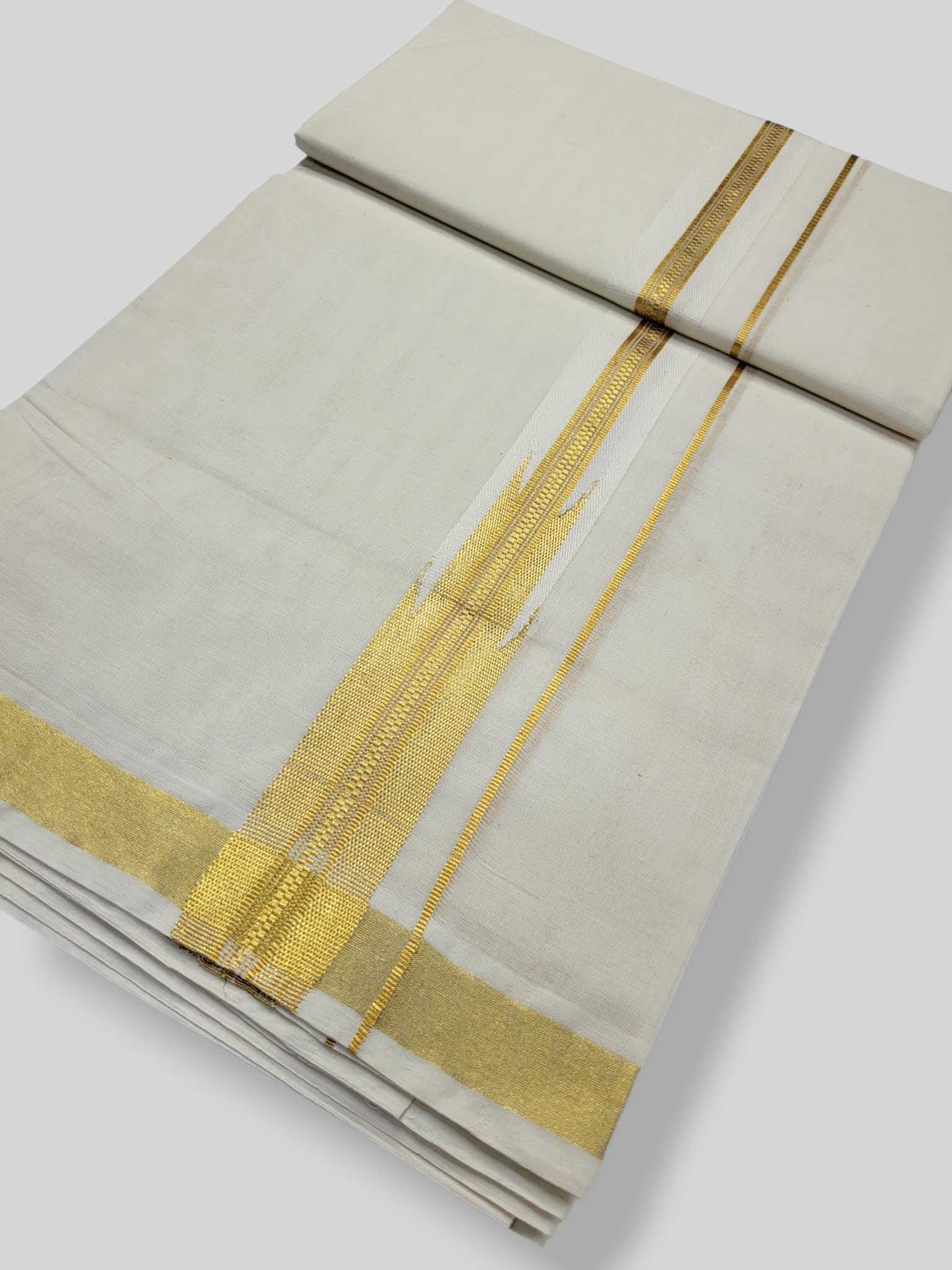 Kerala Kasavu Mundu for Men