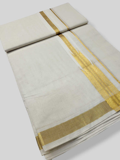 Kerala Kasavu Mundu for Men