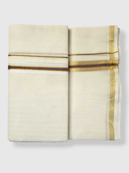 Kerala Kasavu Mundu for Men