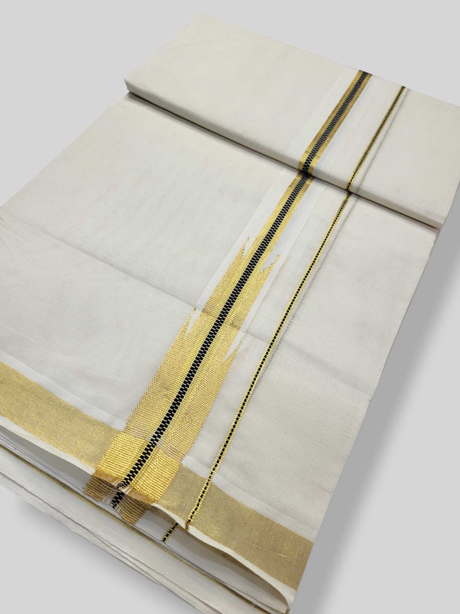 Kerala Kasavu Mundu for Men