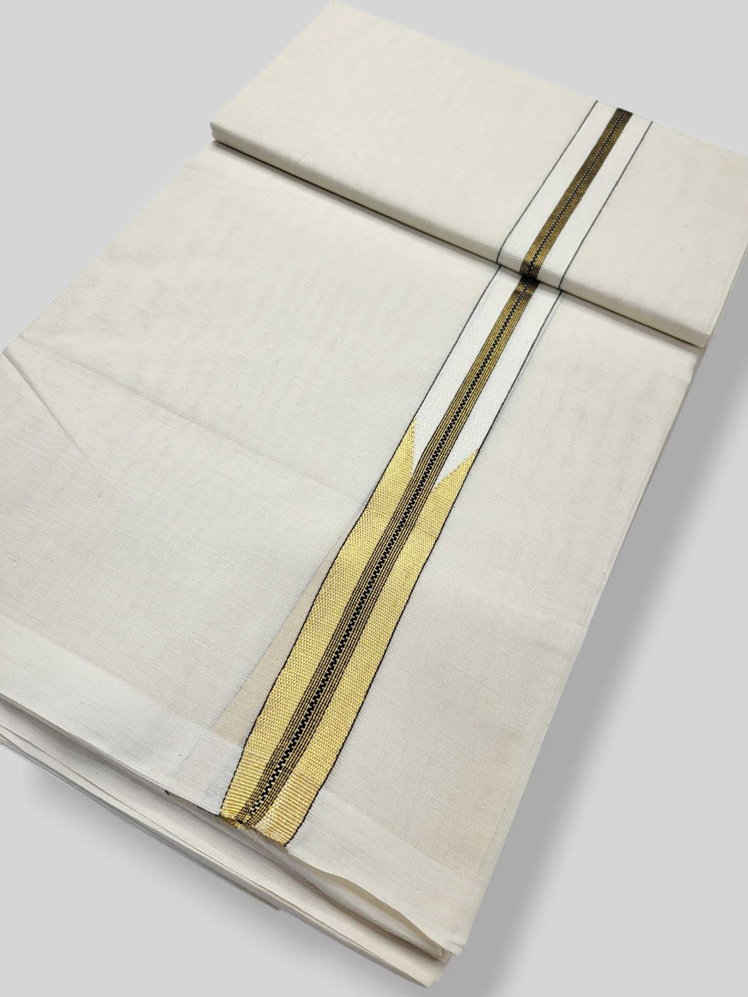 Kerala Kasavu Mundu for Men