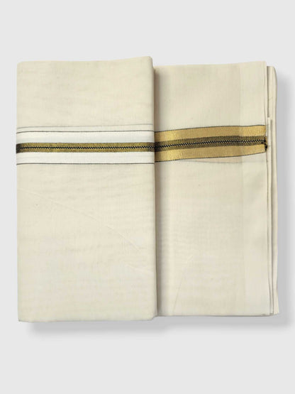 Kerala Kasavu Mundu for Men