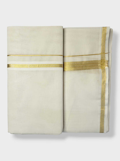 Kerala Kasavu Mundu for Men