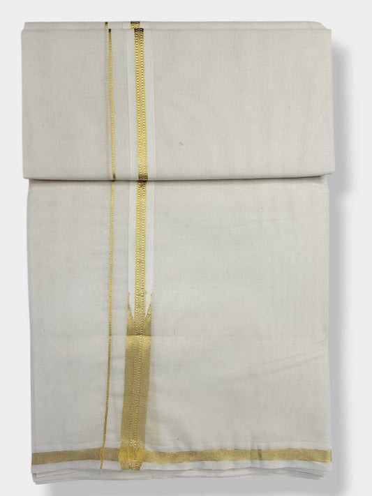 Kerala Kasavu Mundu for Men