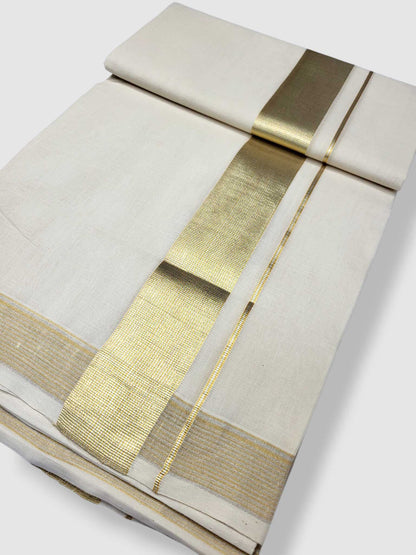 Balaramapuram Handloom Kasavu Mundu for Men