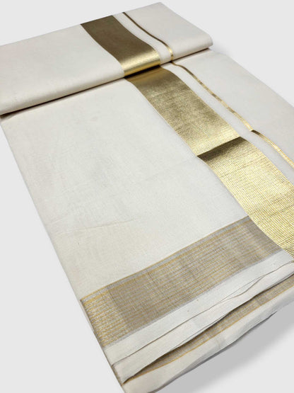 Balaramapuram Handloom Kasavu Mundu for Men
