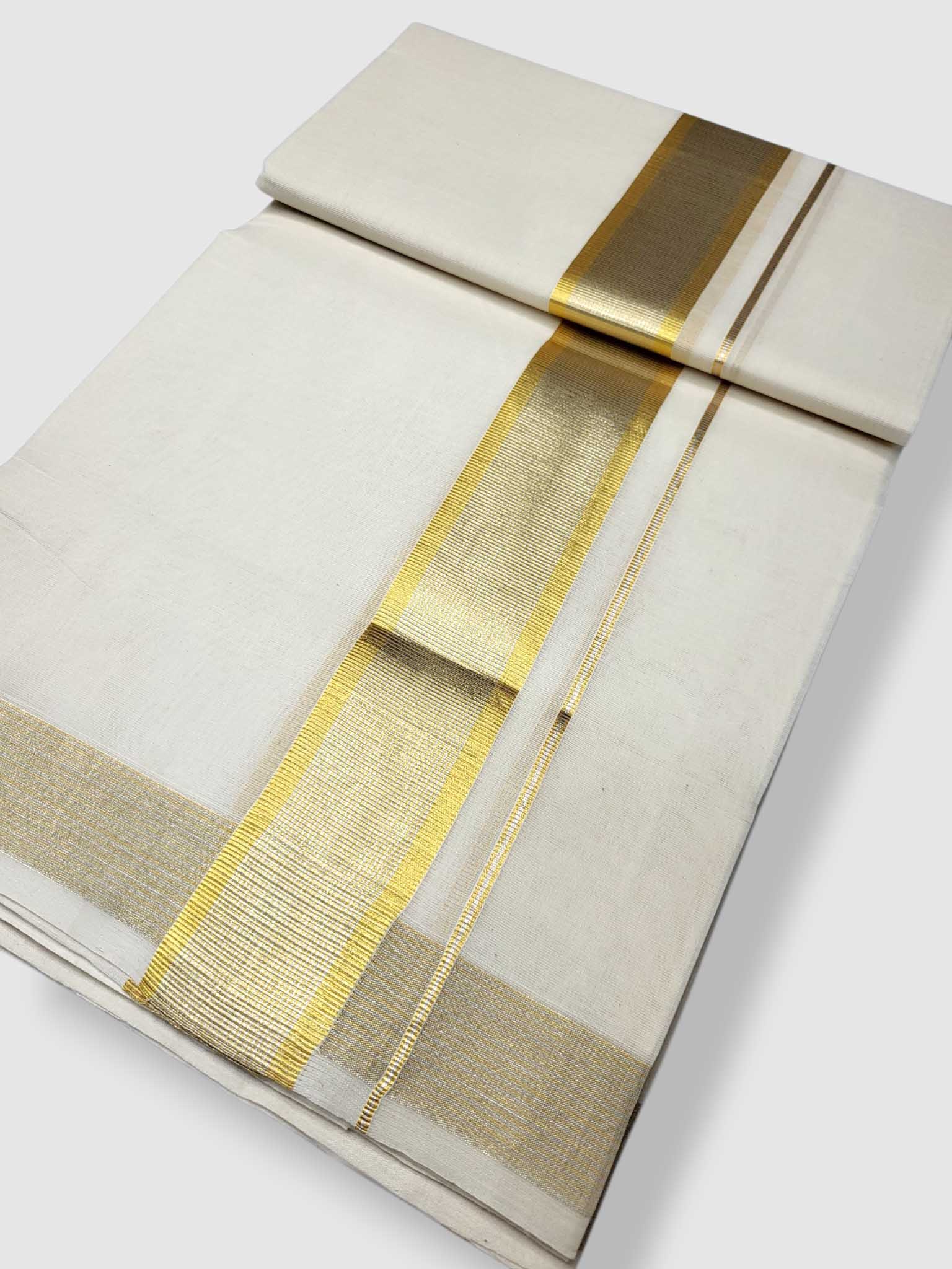 Balaramapuram Handloom Kasavu Mundu for Men