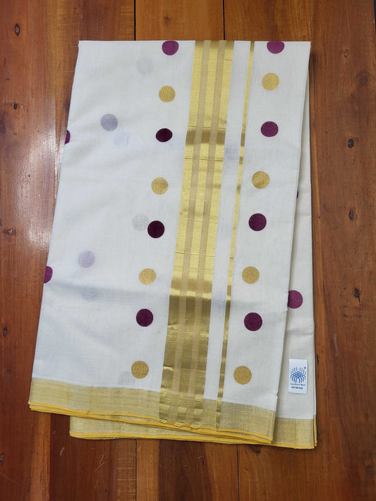 Kerala Kasavu Saree for Women
