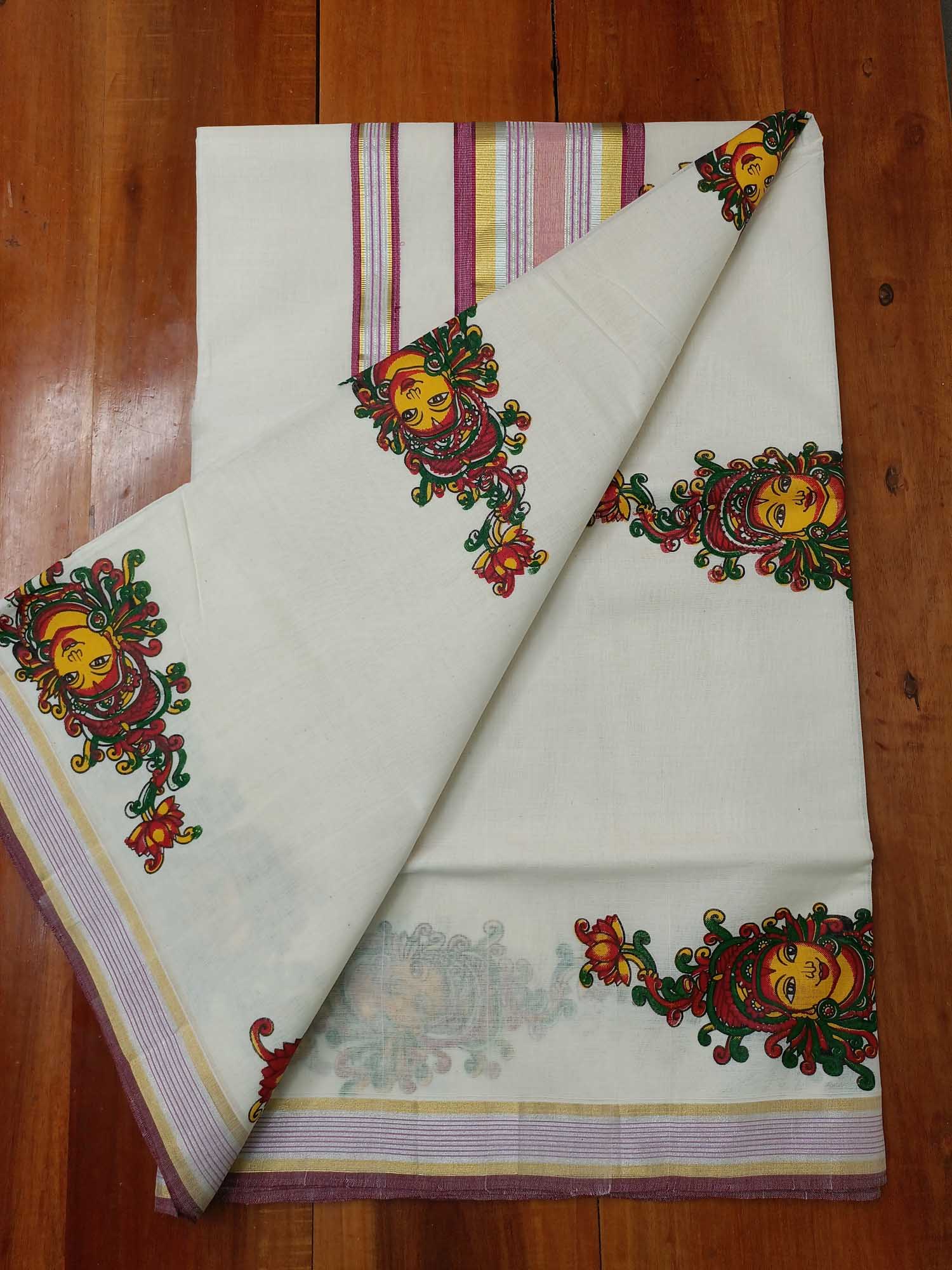 Kerala Kasavu Saree for Women