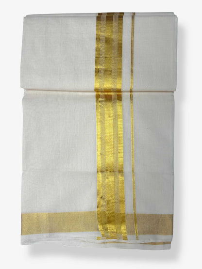 Balaramapuram Handloom Kasavu Mundu for Men