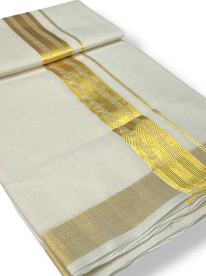 Balaramapuram Handloom Kasavu Mundu for Men