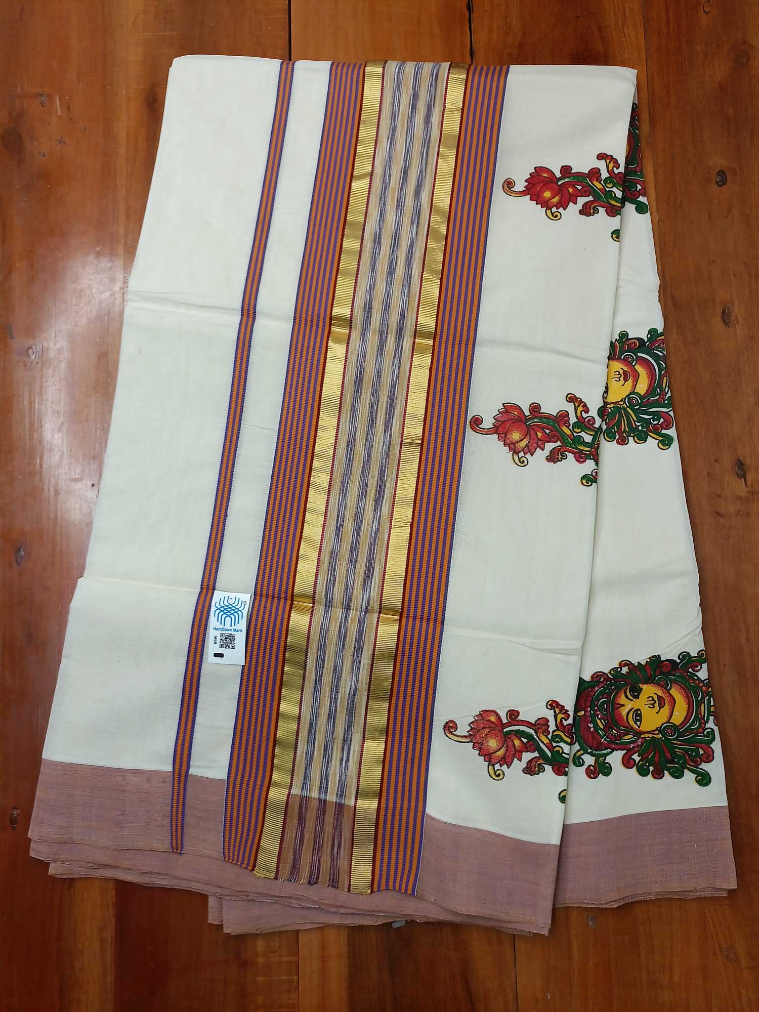 Balaramapuram Handloom Printed Saree for Women