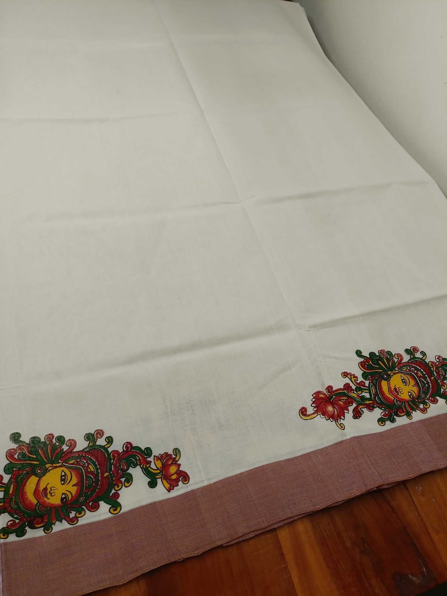 Balaramapuram Handloom Printed Saree for Women