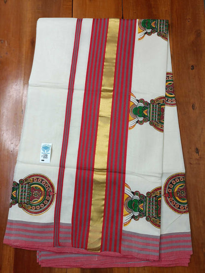 Balaramapuram Handloom Printed Saree for Women