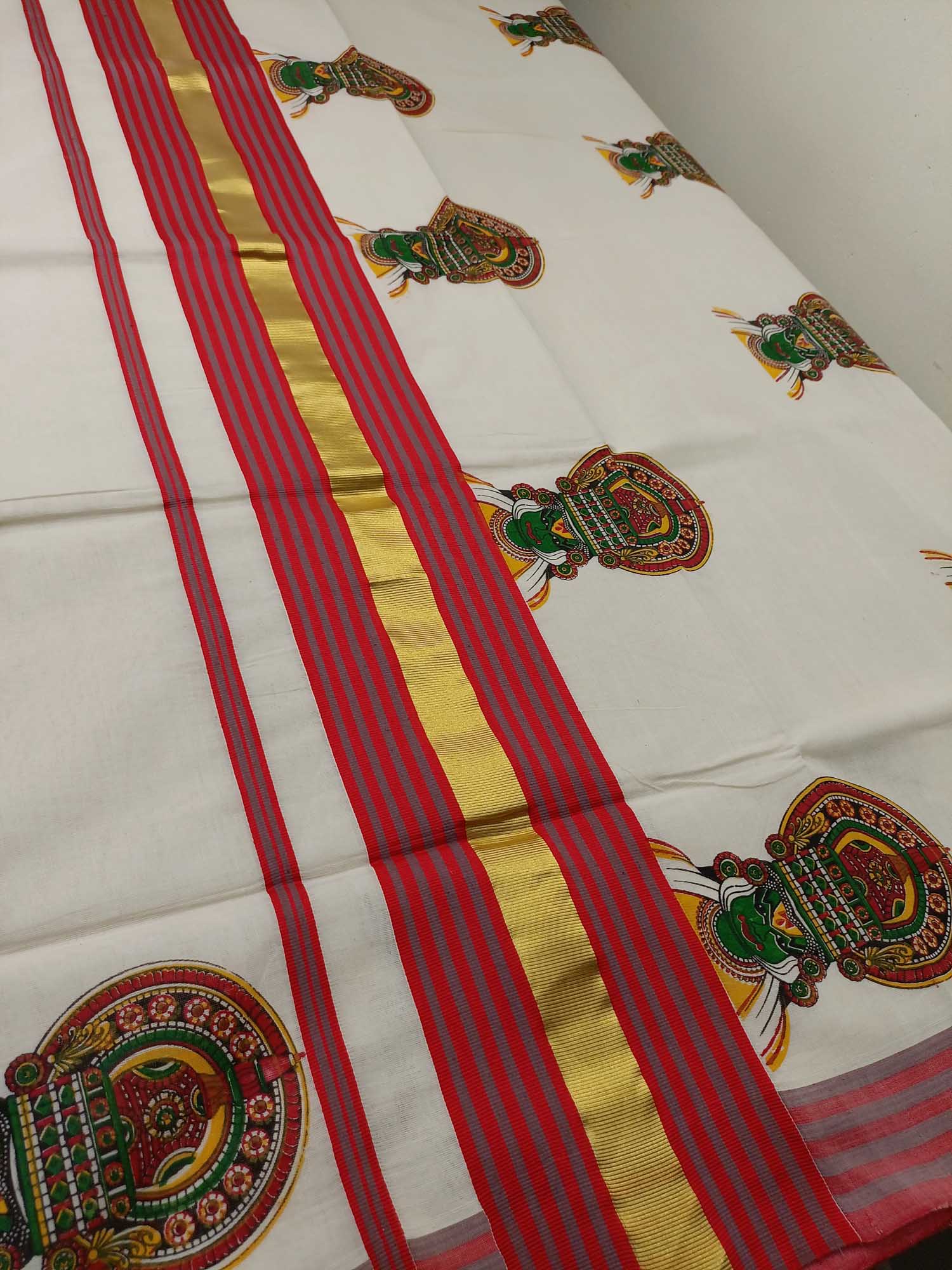 Balaramapuram Handloom Printed Saree for Women