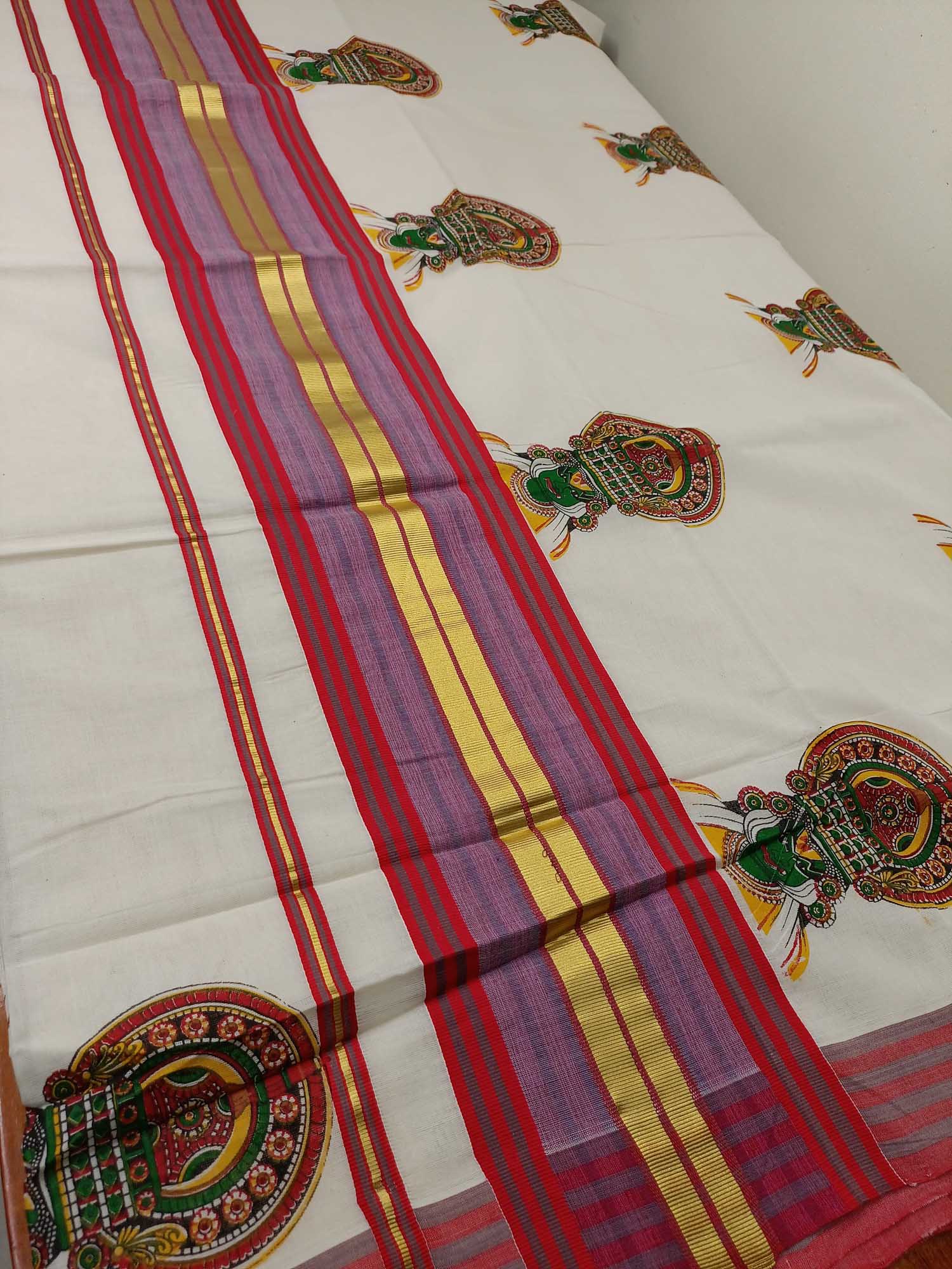 Balaramapuram Handloom Printed Saree for Women