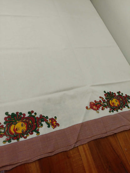 Balaramapuram Handloom Printed Saree for Women