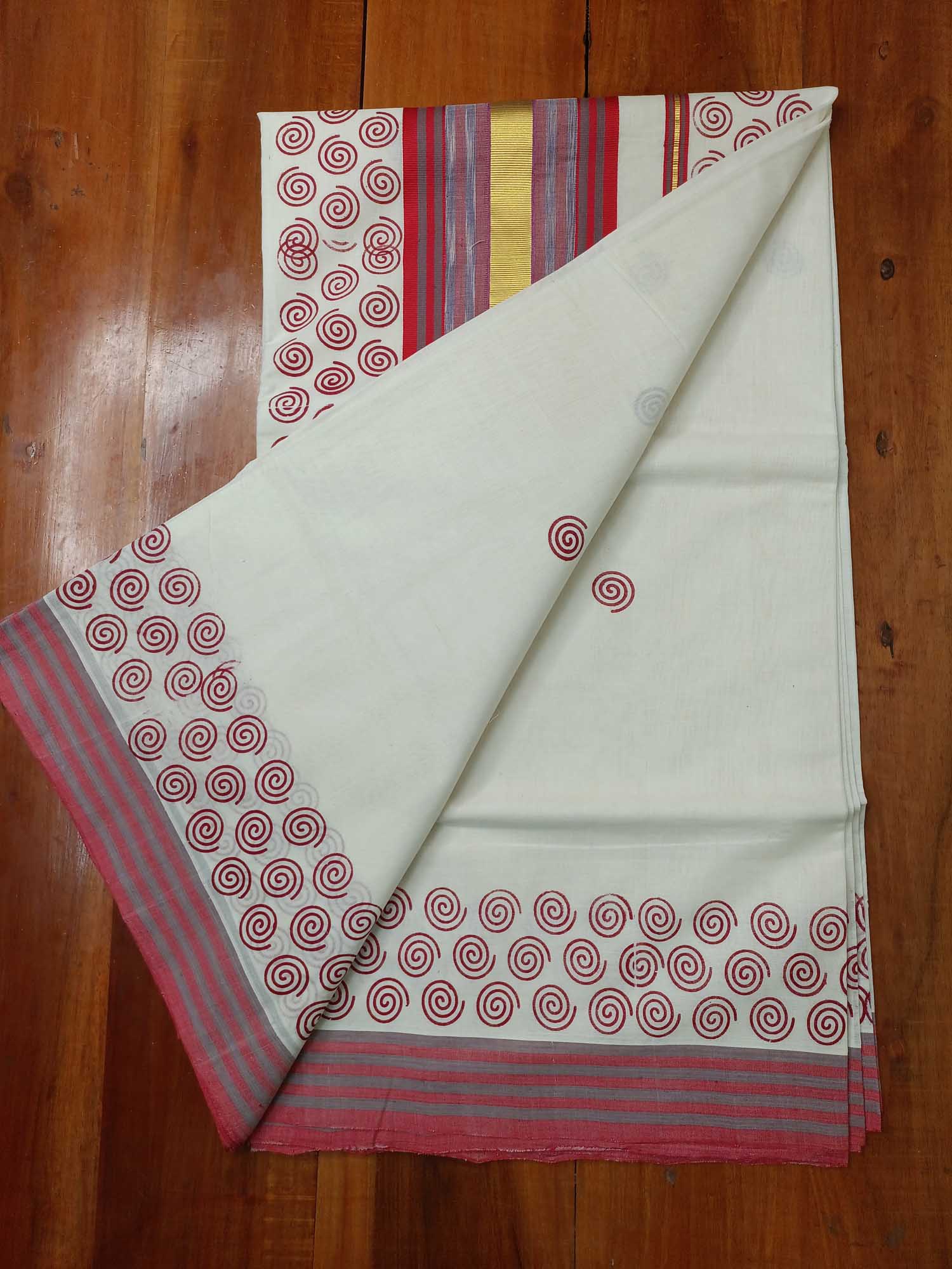 Balaramapuram Handloom Printed Saree for Women