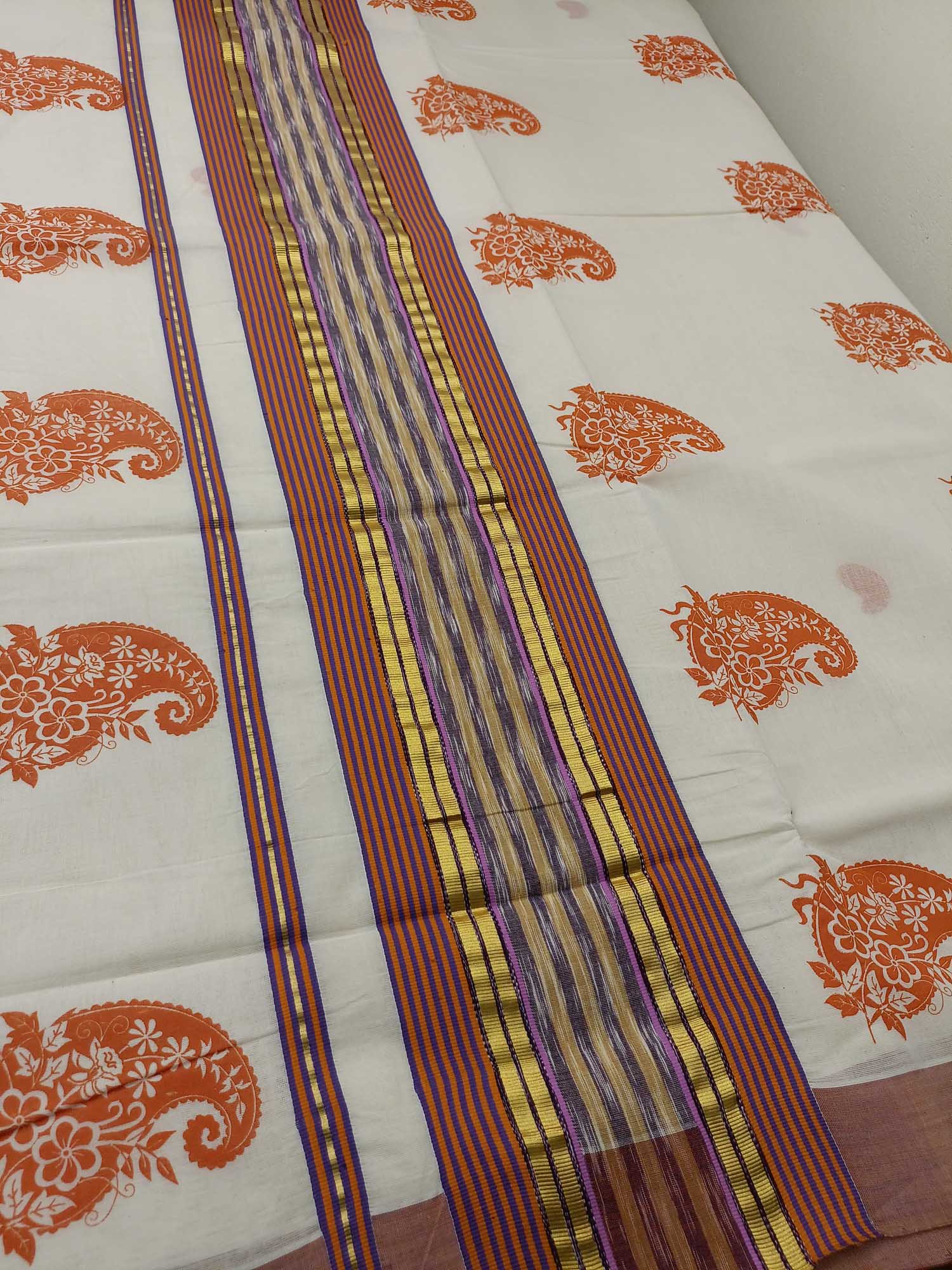 Balaramapuram Handloom Printed Saree for Women