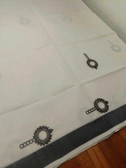Balaramapuram Handloom Printed Saree for Women