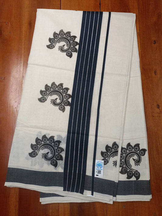 Balaramapuram Handloom Printed Saree for Women