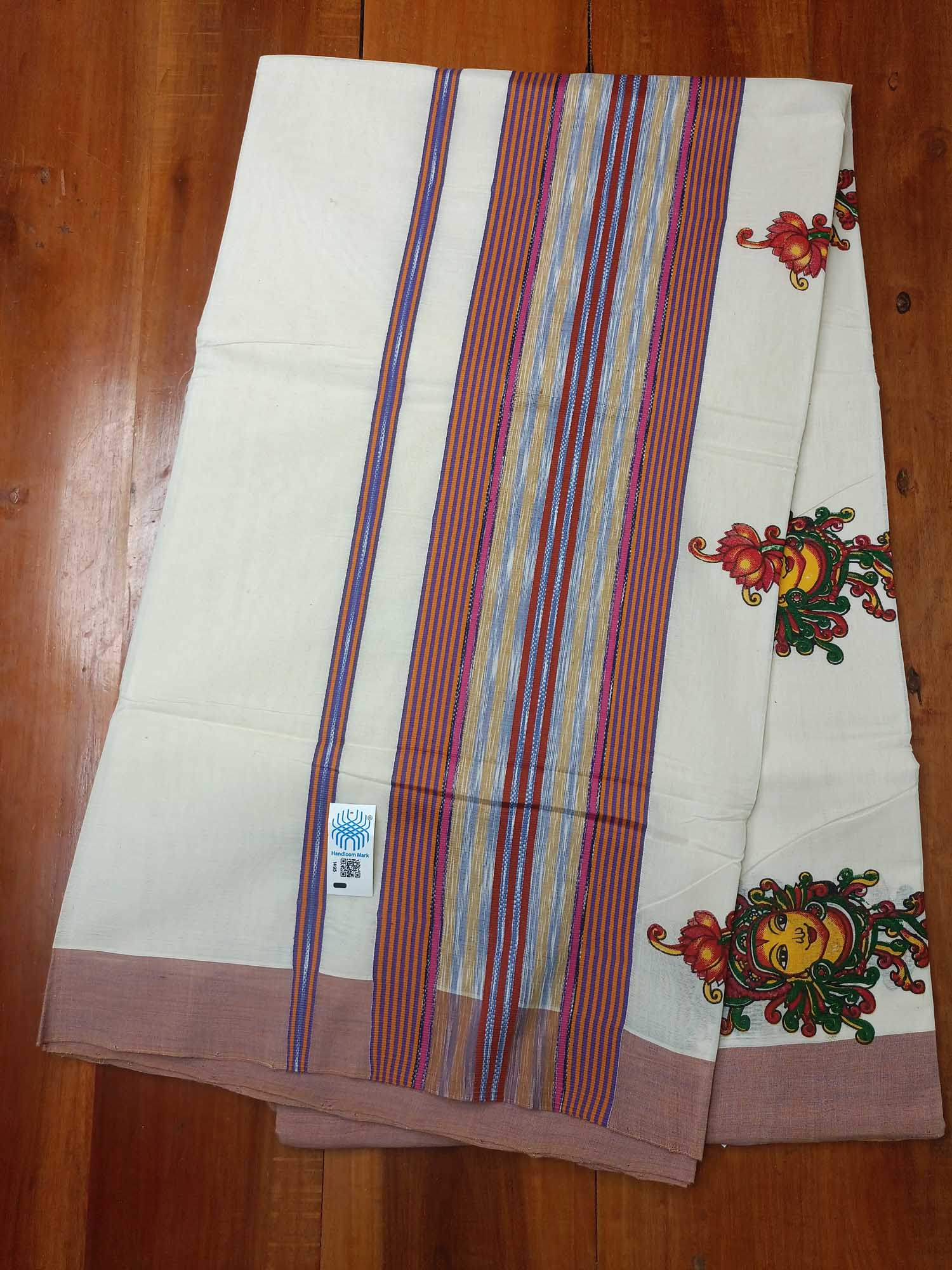 Balaramapuram Handloom Printed Saree for Women