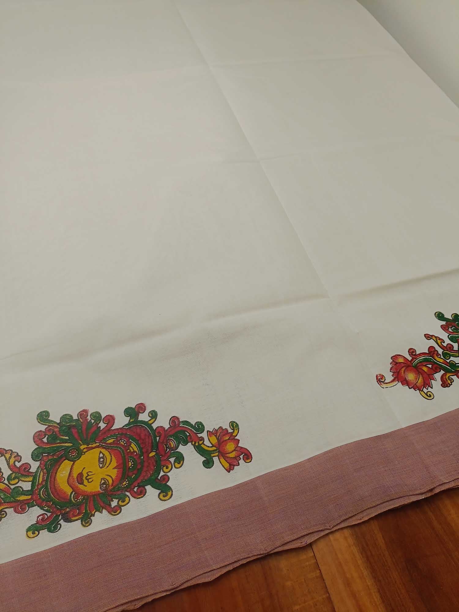 Balaramapuram Handloom Printed Saree for Women