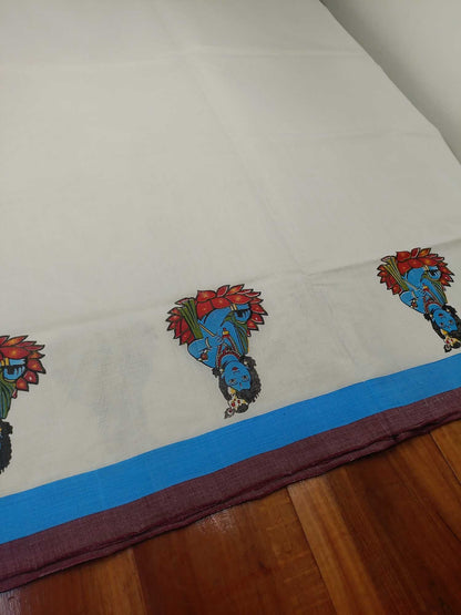 Balaramapuram Handloom Printed Saree for Women