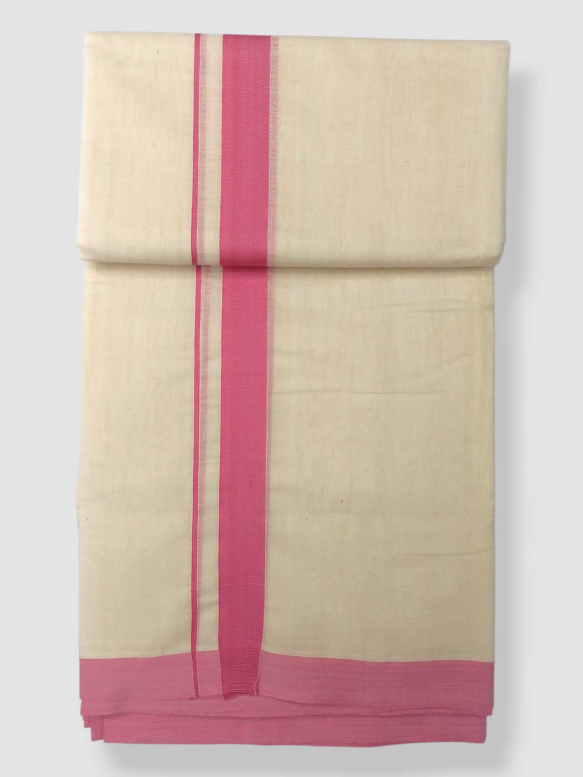 Kerala Handloom Mundu/Dhoti Pure Cotton for Men