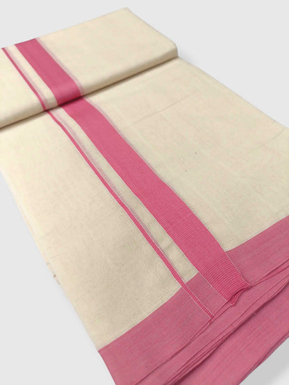 Kerala Handloom Mundu/Dhoti Pure Cotton for Men
