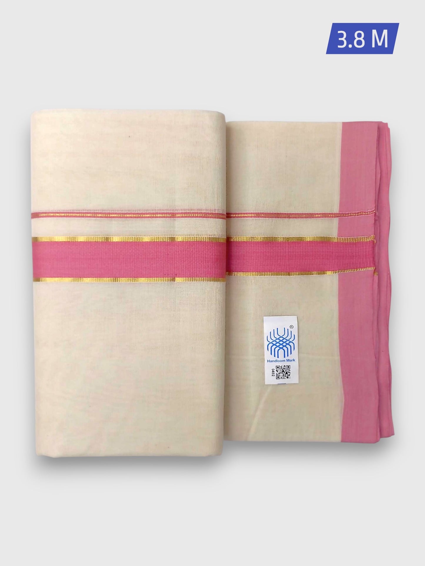 Kerala Handloom Mundu/Dhoti Pure Cotton for Men