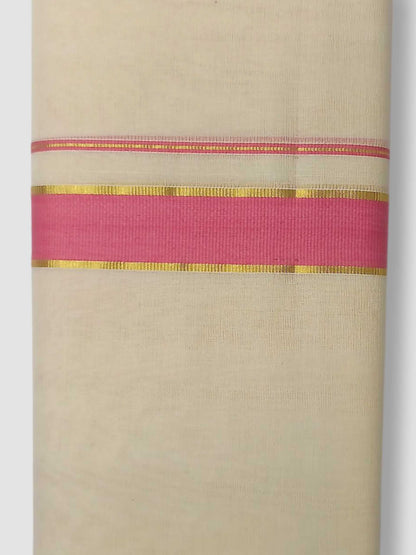 Kerala Handloom Mundu/Dhoti Pure Cotton for Men