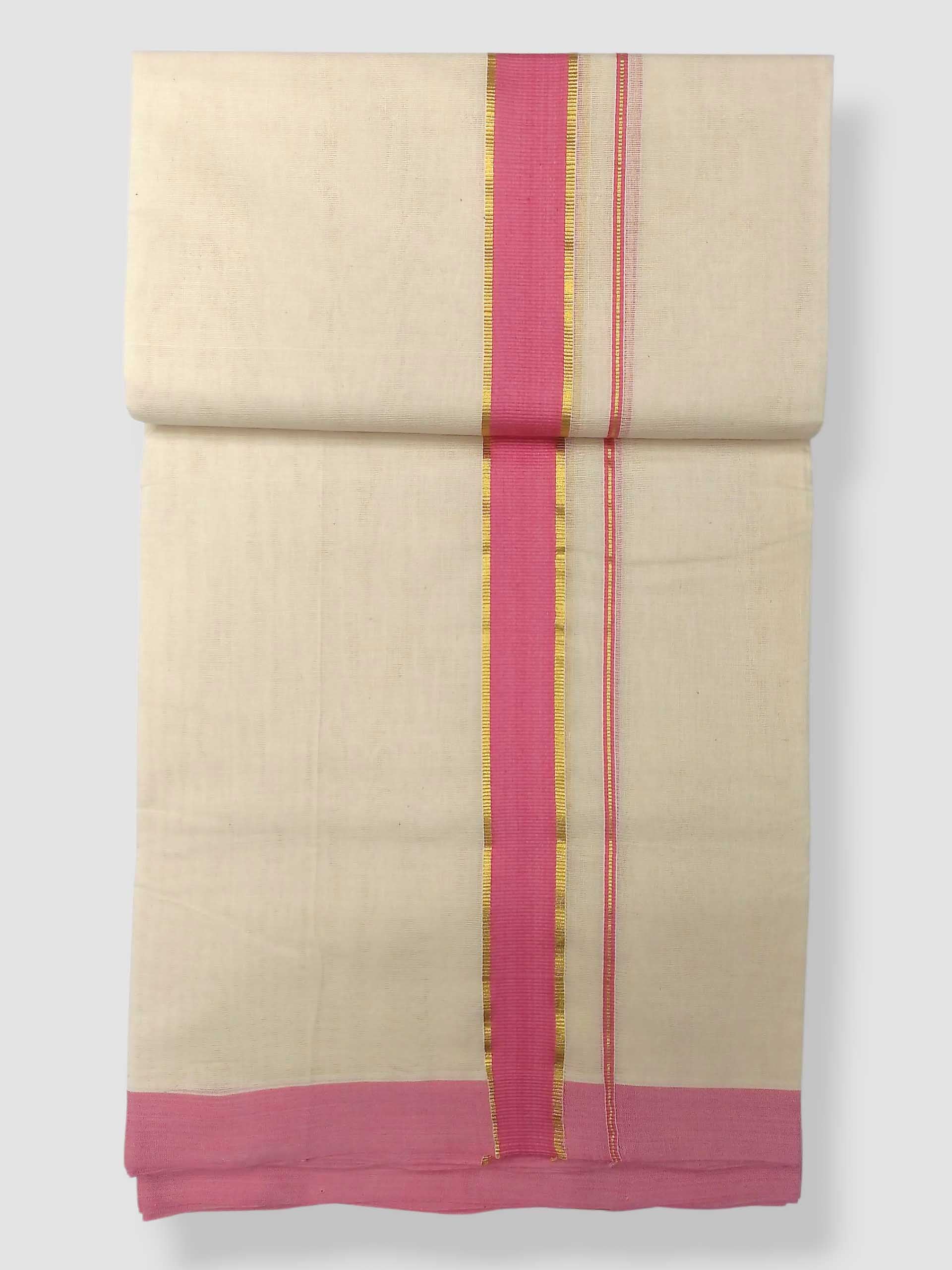 Kerala Handloom Mundu/Dhoti Pure Cotton for Men