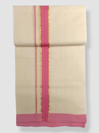 Kerala Handloom Mundu/Dhoti Pure Cotton for Men