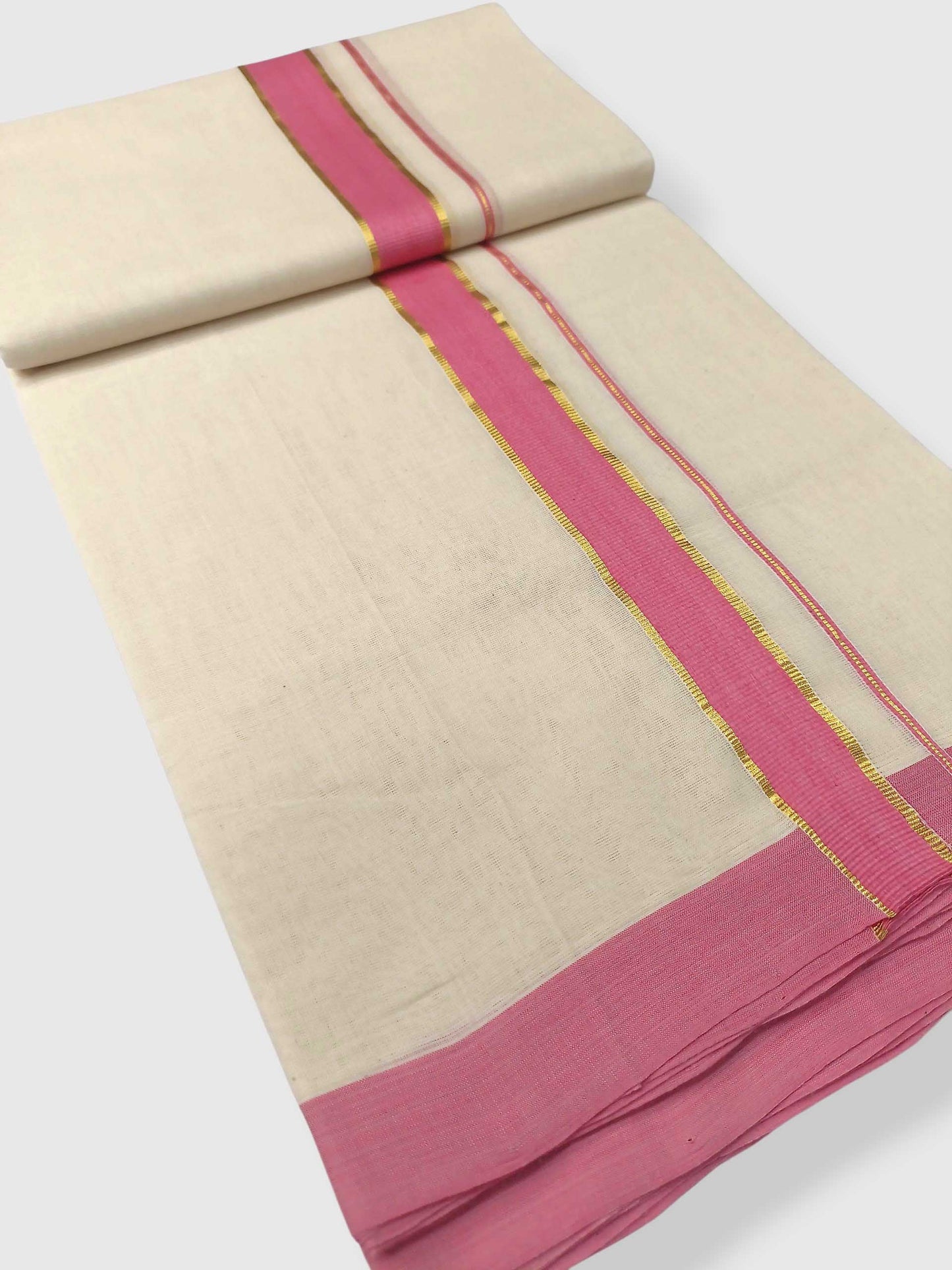 Kerala Handloom Mundu/Dhoti Pure Cotton for Men