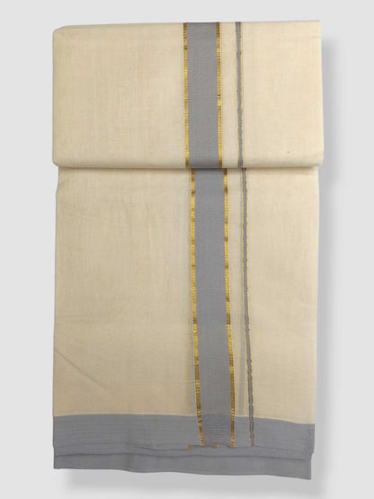 Kerala Handloom Mundu/Dhoti Pure Cotton for Men