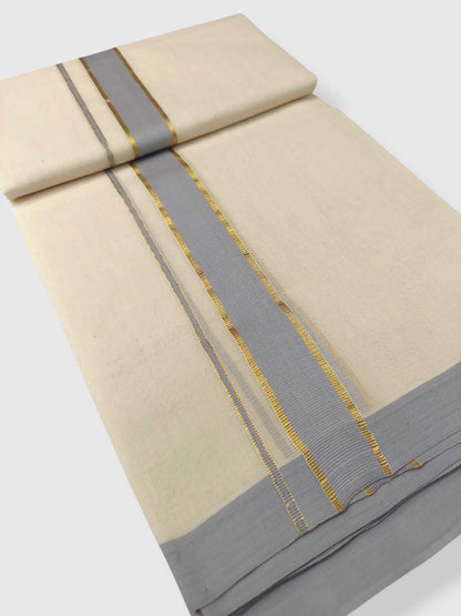 Kerala Handloom Mundu/Dhoti Pure Cotton for Men