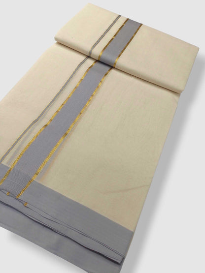 Kerala Handloom Mundu/Dhoti Pure Cotton for Men