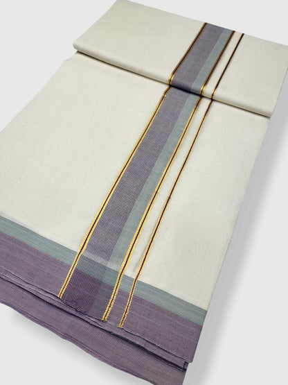 Kerala Premium Balaramapuram Handloom Dhoti/Mundu for Men