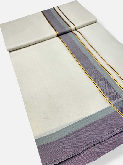 Kerala Premium Balaramapuram Handloom Dhoti/Mundu for Men