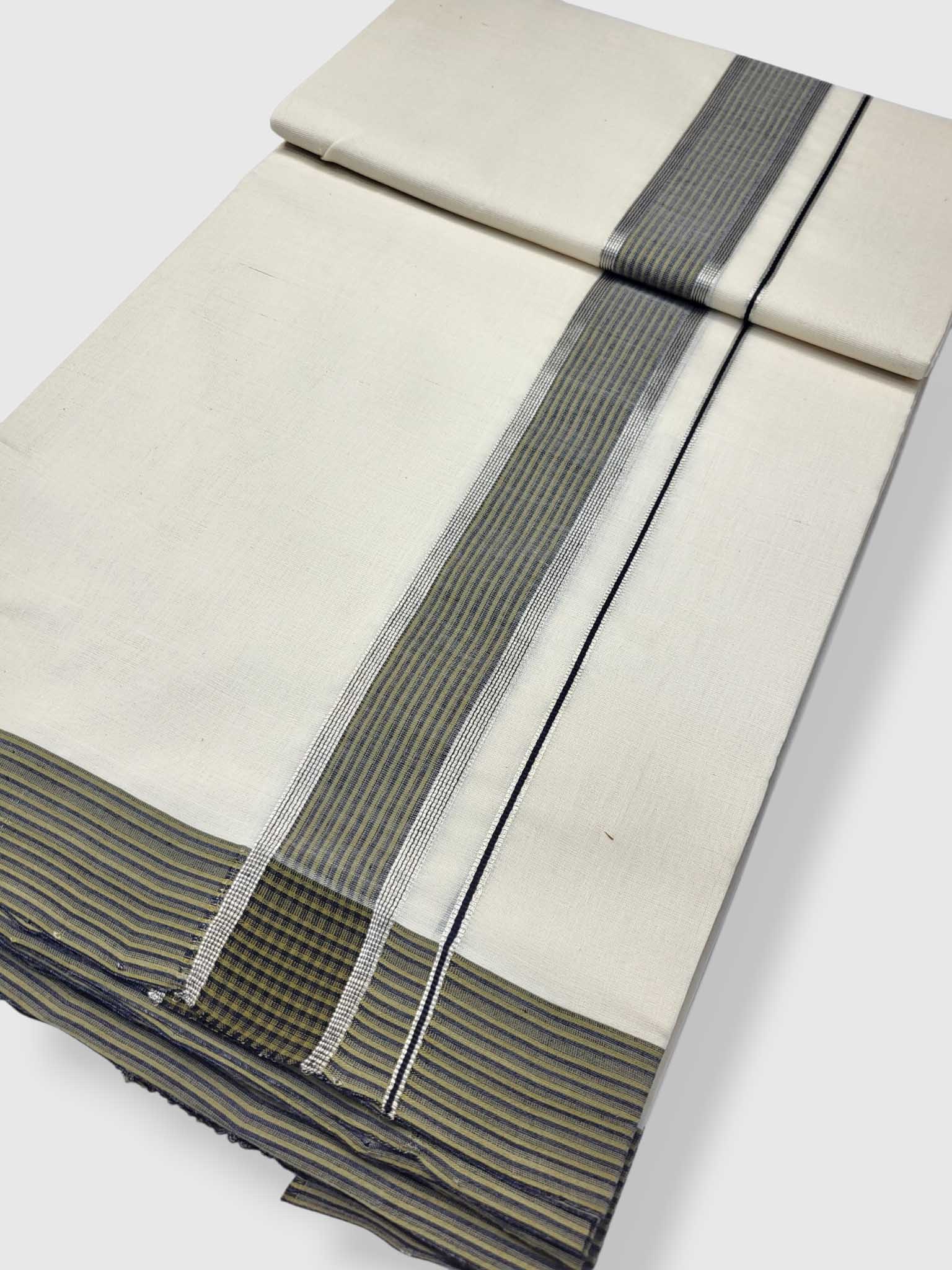 Kerala Premium Balaramapuram Handloom Dhoti/Mundu for Men