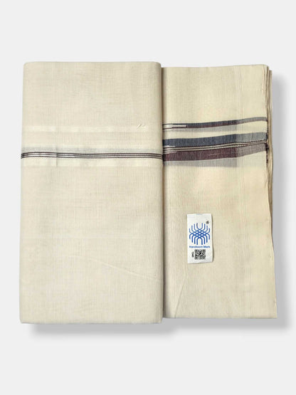 Kerala Premium Balaramapuram Handloom Dhoti/Mundu for Men