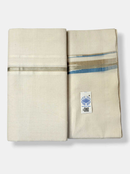 Kerala Premium Balaramapuram Handloom Dhoti/Mundu for Men