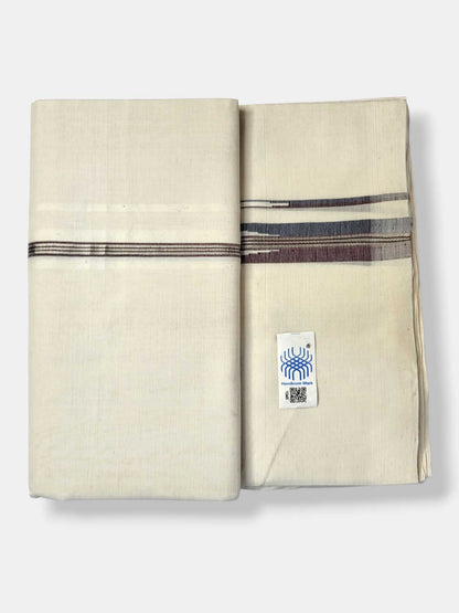 Kerala Premium Balaramapuram Handloom Dhoti/Mundu for Men