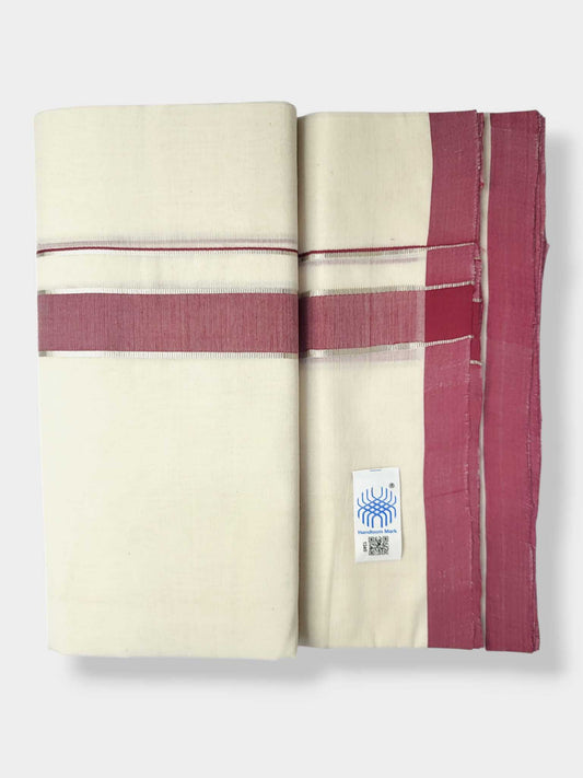 Balaramapuram Handloom Double Mundu Pure Cotton